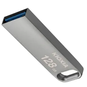 فلش‌مموری 128 گیگابایت کیوکسیا مدل U366 با بدنه فلزی، رابط USB 3.2، سرعت انتقال 200 مگابایت بر ثانیه، مقاوم در برابر ضربه و قابلیت اتصال به بند کلید