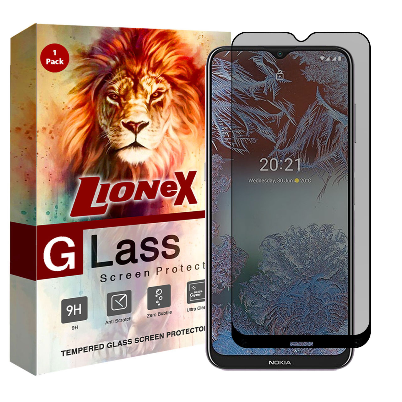 محافظ صفحه نمایش حریم شخصی لایونکس مدل PRF-L مناسب برای گوشی موبایل نوکیا G10