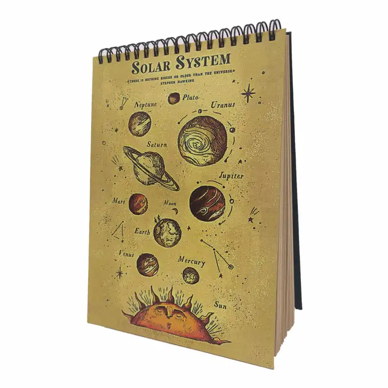 دفتر نقاشی لنکامر مدل منظومه شمسی کد A5-278