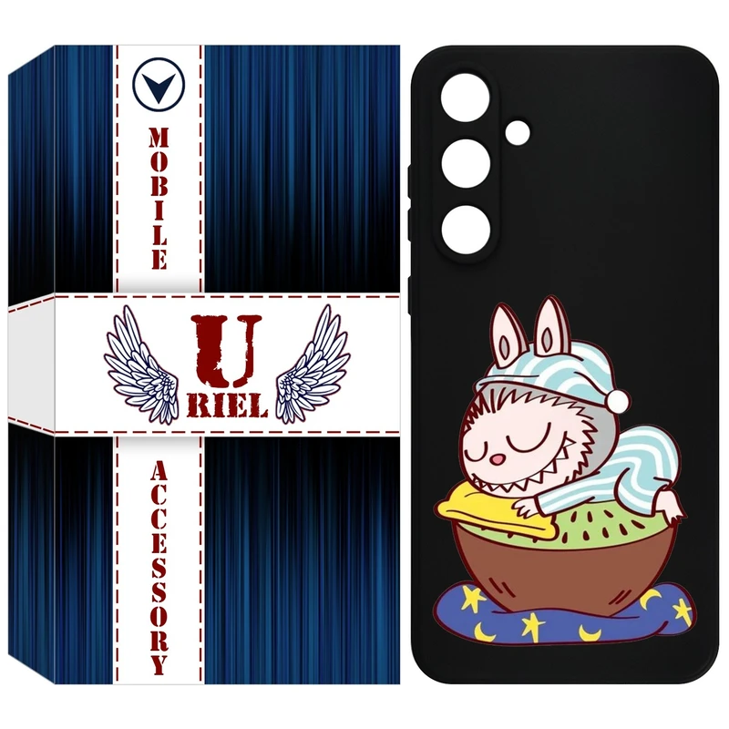 کاور یوریل قاب مدل KSH کد 127 طرح عروسک لبوبو مناسب برای گوشی موبایل سامسونگ Galaxy A35