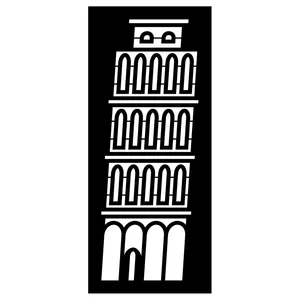 شابلون مدل برج پیزا کد SP762-1