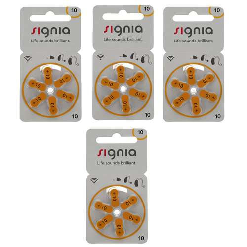 باتری سمعک زیمنس مدل 10 بسته 24 عددی