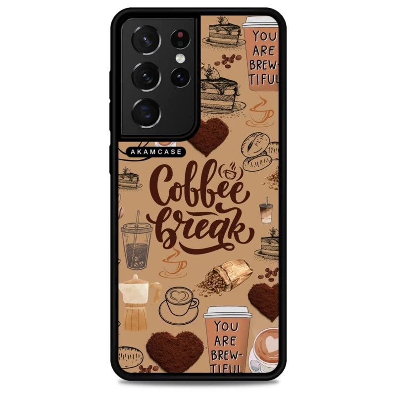 کاور آکام مدل AMC-WSGS21U-COFFEE-18 مناسب برای گوشی موبایل سامسونگ Galaxy S21 Ultra