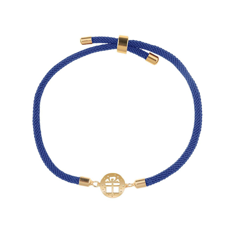 دستبند طلا 18 عیار زنانه مدوپد مدل کادوی کریسمس کد D13-10484