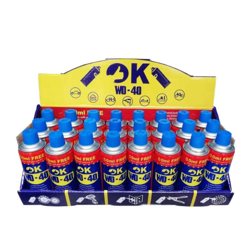 اسپری روان کننده اوکی مدل WD-40 حجم 10800 میلی لیتر بسته 24 عددی