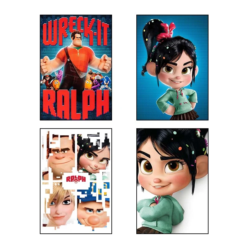 تابلو شاسي کارنيکا طرح رالف خرابکار کد 71358 مجموعه 4 عددی