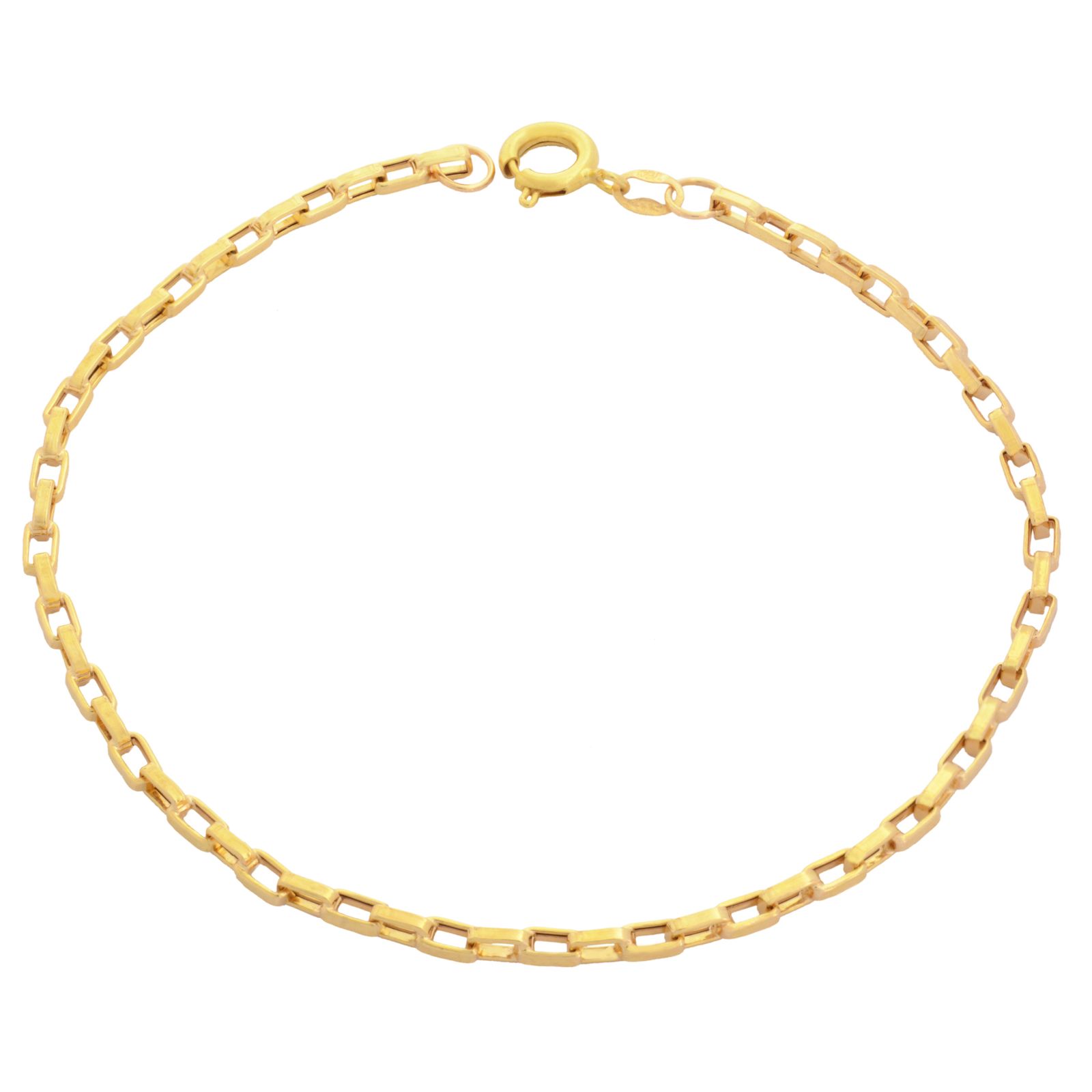 دستبند طلا 18 عیار مردانه طلای مستجابی مدل آجری کد 21 -  - 1
