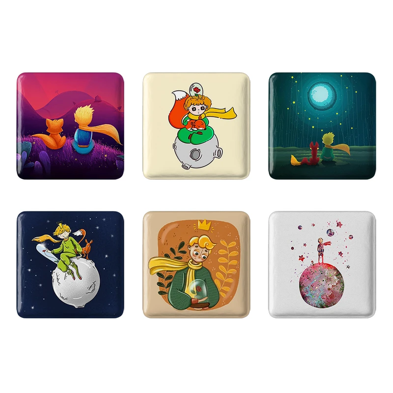 مگنت خندالو طرح شازده کوچولو کد 1647B مجموعه 6 عددی