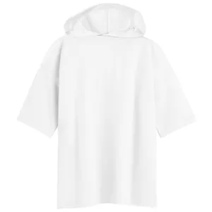 تی شرت کلاه دار مردانه مدل ویبو رنگ سفید