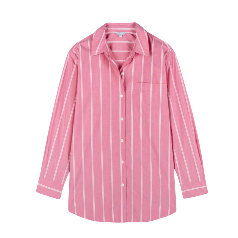 شومیز آستین بلند یقه انگلیسی زنانه مدل 10038