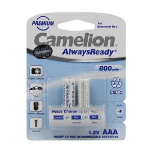 باتری نیم قلمی قابل شارژ مدل Always Ready بسته 2 عددی