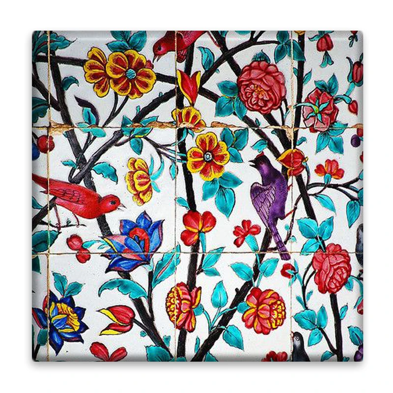 زیر لیوانی  مدل گل و بلبل کد    3913742_2207