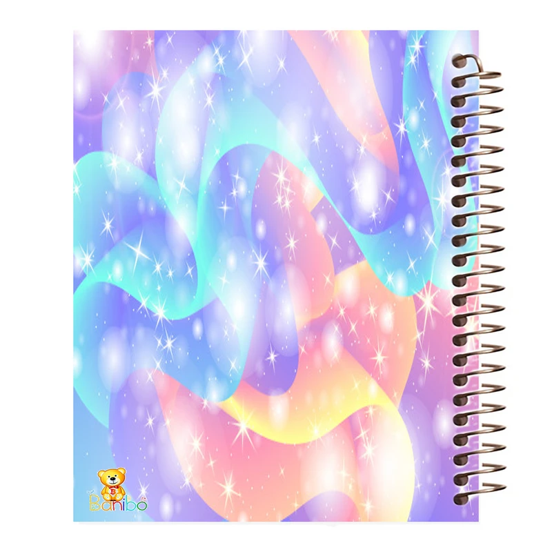 دفتر مشق 100 برگ بانیبو طرح رنگین کمان کد 479