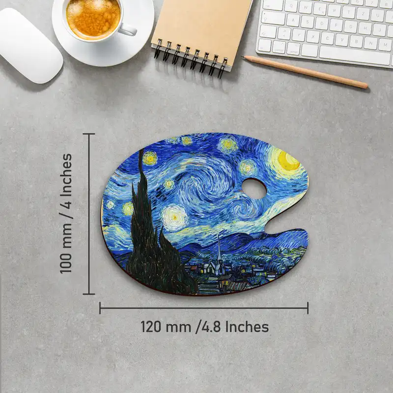 زیر لیوانی لوکسینو مدل پالت نقاشی طرح ونگوگ کد ArtLand_Shahrad