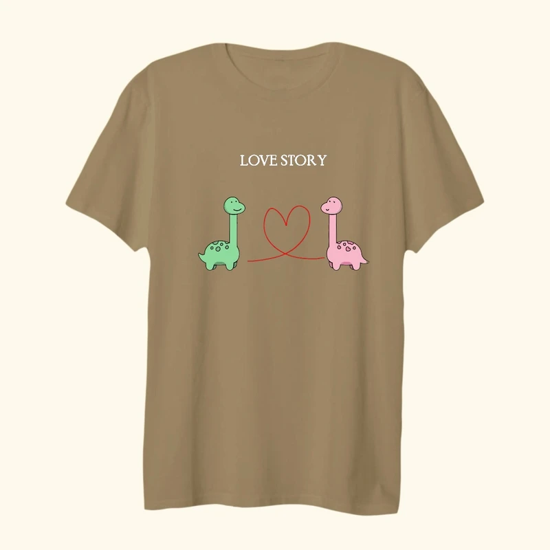 تی شرت لانگ زنانه مدل لاو استوری