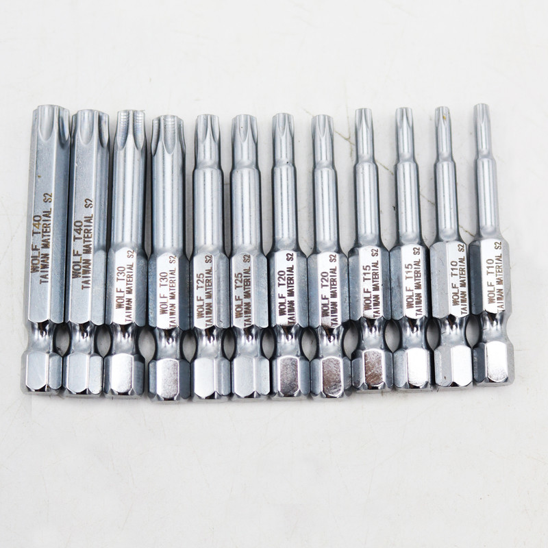 مجموعه 12 عددی سری پیچ گوشتی مغناطیسی ستاره ای مدل YPW-T1015202530