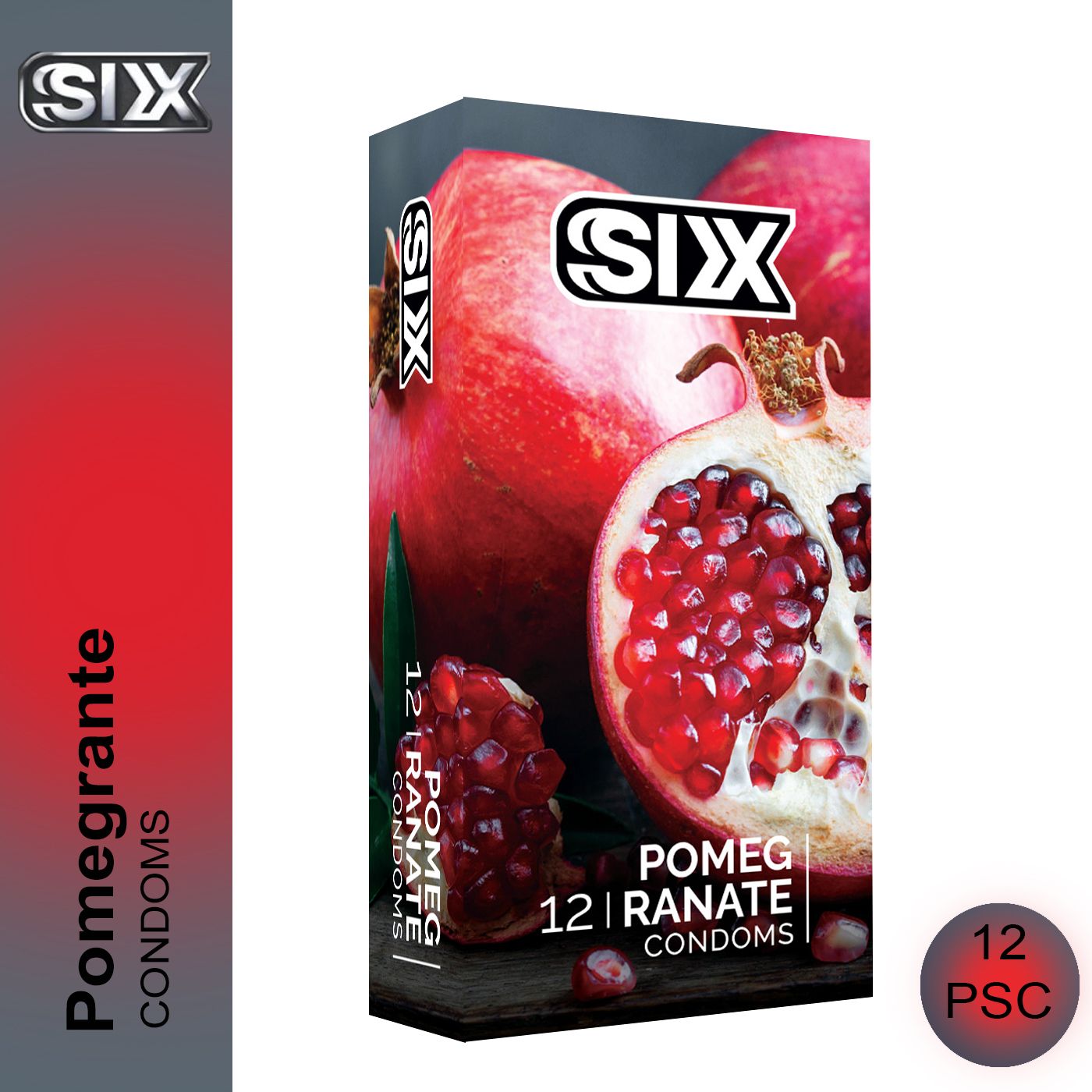 کاندوم سیکس مدل Pomegrante12 مجموعه 12 عددی -  - 2