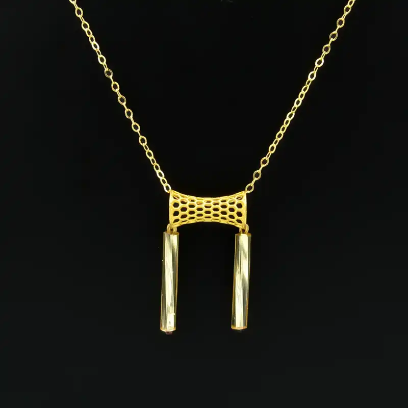 گردنبند طلا 18 عیار زنانه کاپانی مدل kn105