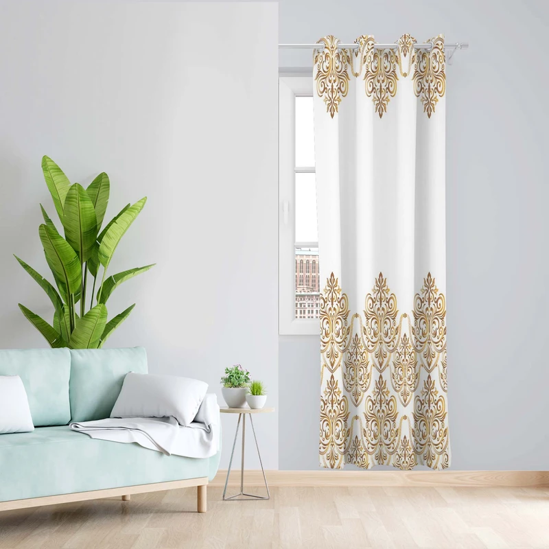 پرده طرح آرت مدل مخمل پانچی کد 1489a z سایز 140x200 سانتی متر