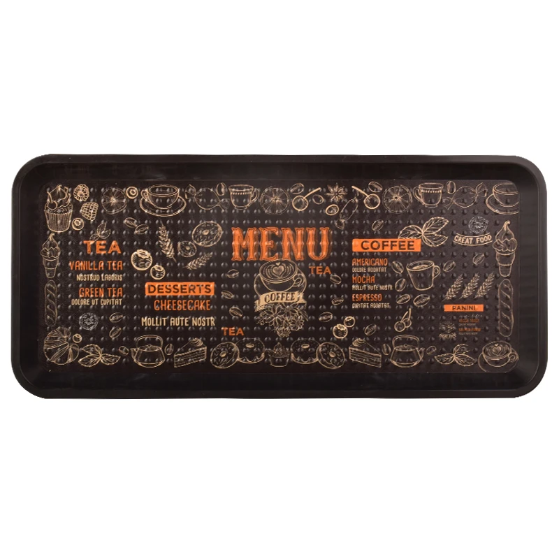 سینی بدون دسته مهروز طرح menu سایز 16*36 سانتی متر