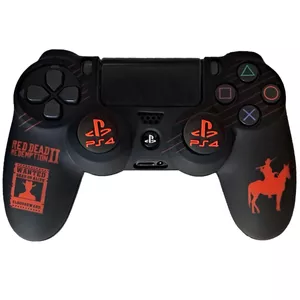 محافظ دسته پلی استیشن 4 مدل REDDEAD PS4097 به همراه روکش آنالوگ