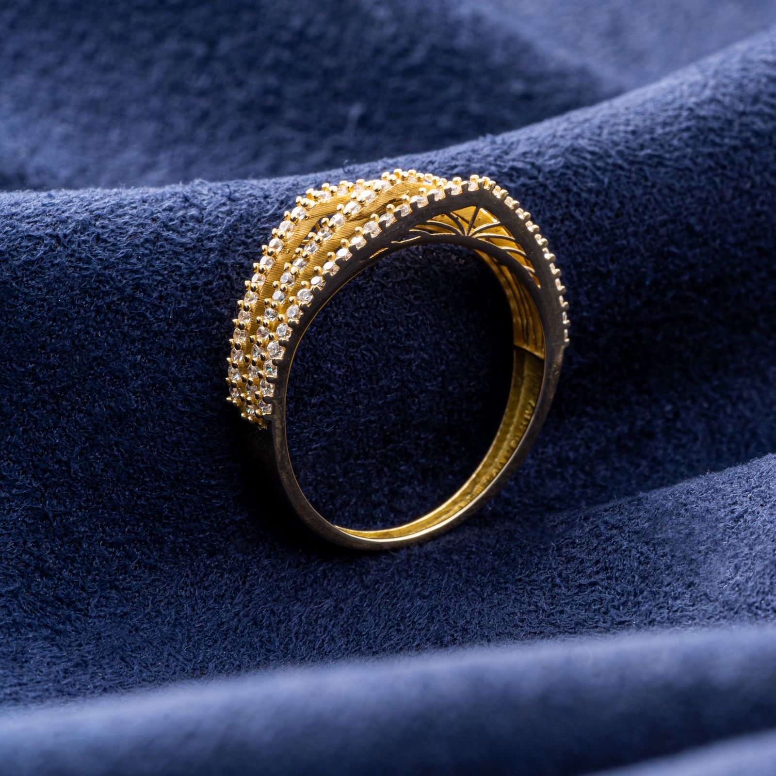 انگشتر طلا 18 عیار زنانه جواهری سون مدل 2725 - - 3