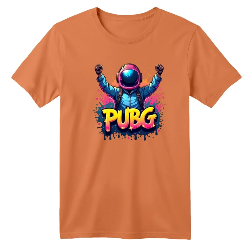 تی‌شرت آستین کوتاه لانگ بچگانه مدل پابجی