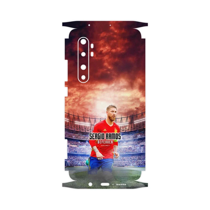 برچسب پوششی ماهوت مدل Sergio Ramos-FullSkin مناسب برای گوشی موبایل شیائومی Mi Note 10 Lite