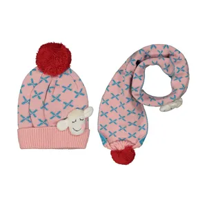 ست کلاه و شال گردن بچگانه کیکی رایکی مدل KBB9335-013