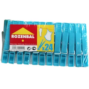 گیره لباس پلاستیکی رزنبال کد 102424 بسته 24 عددی