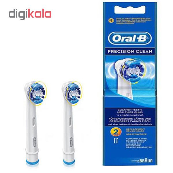 سری یدک مسواک برقی اورال بی مدل Precision Clean-BRAUN بسته 2 عددی سری یدک مسواک برقی اورال بی مدل Precision Clean-BRAUN بسته 2 عددی