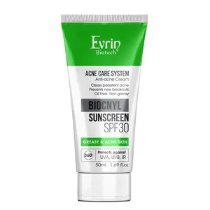 کرم ضد آفتاب بدون رنگ SPF 30 مدل BIOCNYL ‌مناسب پوست‌های ضد جوش و آکنه حجم 50 میلی‌لیتر