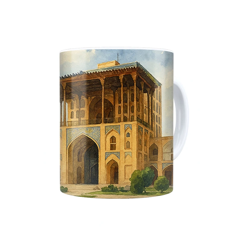 ماگ ترمه طراحان ایده مدل عمارت عالی قاپو اصفهان کد map0805