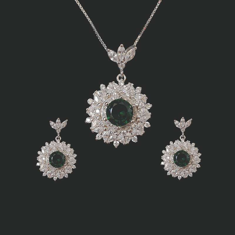 نیم ست نقره زنانه مدل A361