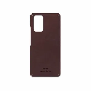 MAHOOT Matte-Dark-Brown-Leather Cover Sticker for Xiaomi Redmi Note 10 Pro Max