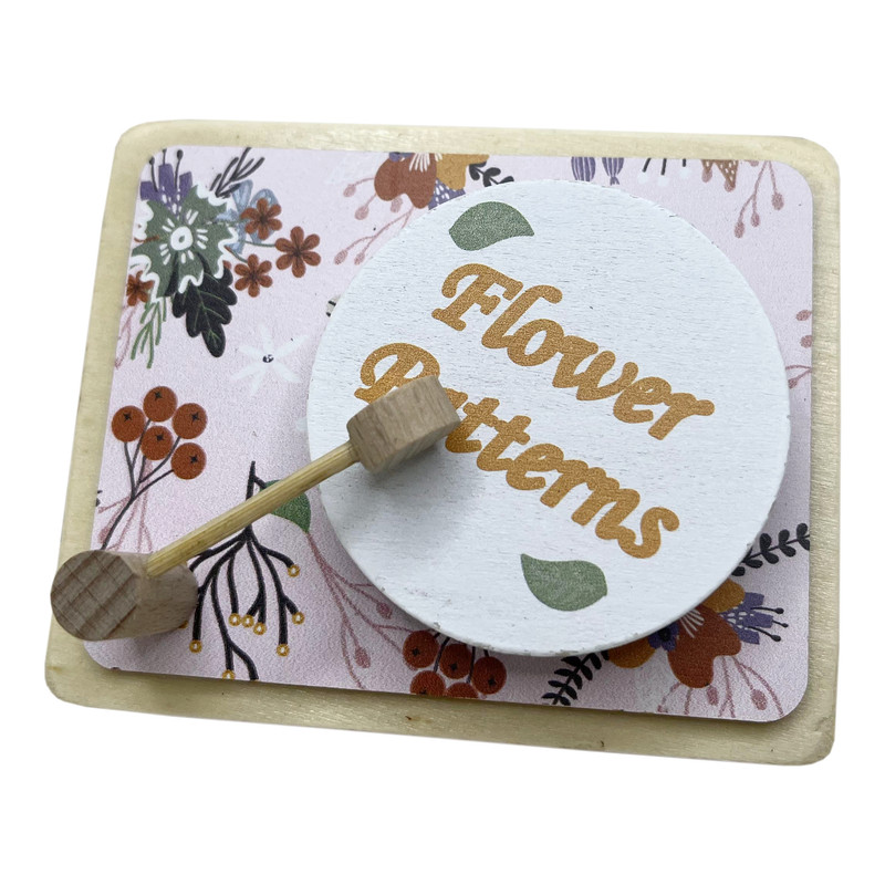 جعبه موزیکال مدل Flower Patterns طرح گرامافون کد A835