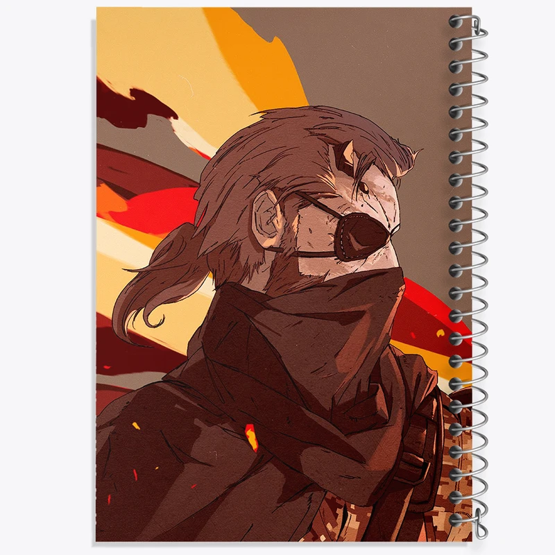 دفتر ژورنال نویسی 50 برگ خندالو مدل نقطه ای طرح بازی متال گیر (Metal Gear) کد 33159