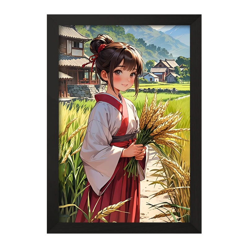 تابلو خندالو مدل دختر ژاپنی کد F12607