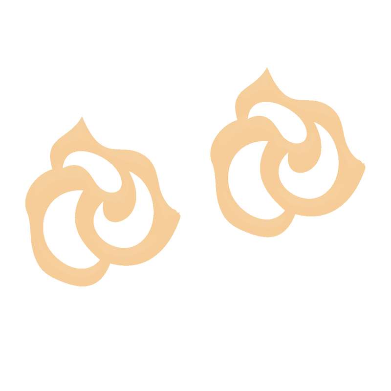 گوشواره طلا 18 عیار زنانه باراد زر مدل گل BZ68