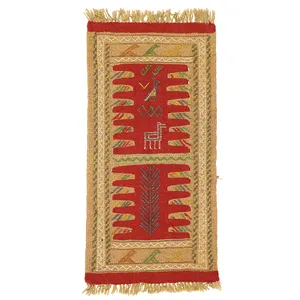 گلیم دستبافت نیم متری مدل خراسان کد 140929