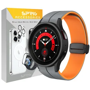 Sprig band model Silicone MAG ORG DualC suitable for Samsung Galaxy Watch 6 classic 43mm / 47mm smartwatch