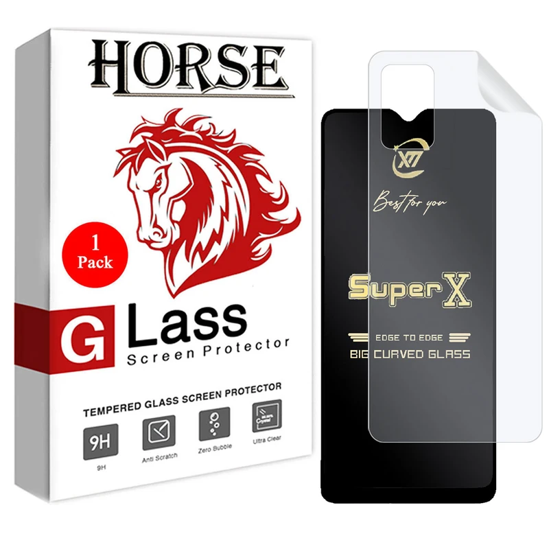محافظ صفحه نمایش هورس مدل 2SXN مناسب برای گوشی موبایل سامسونگ Galaxy F02s به همراه محافظ پشت گوشی