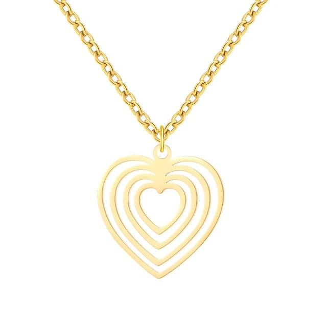 گردنبند طلا 18 عیار زنانه آرا مدل قلبی