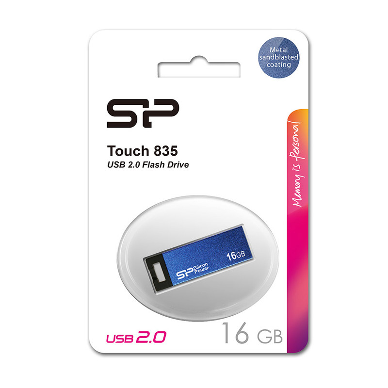فلش مموریUSB2.0 سیلیکون پاور مدل Touch835 ظرفیت 16 گیگابایت
