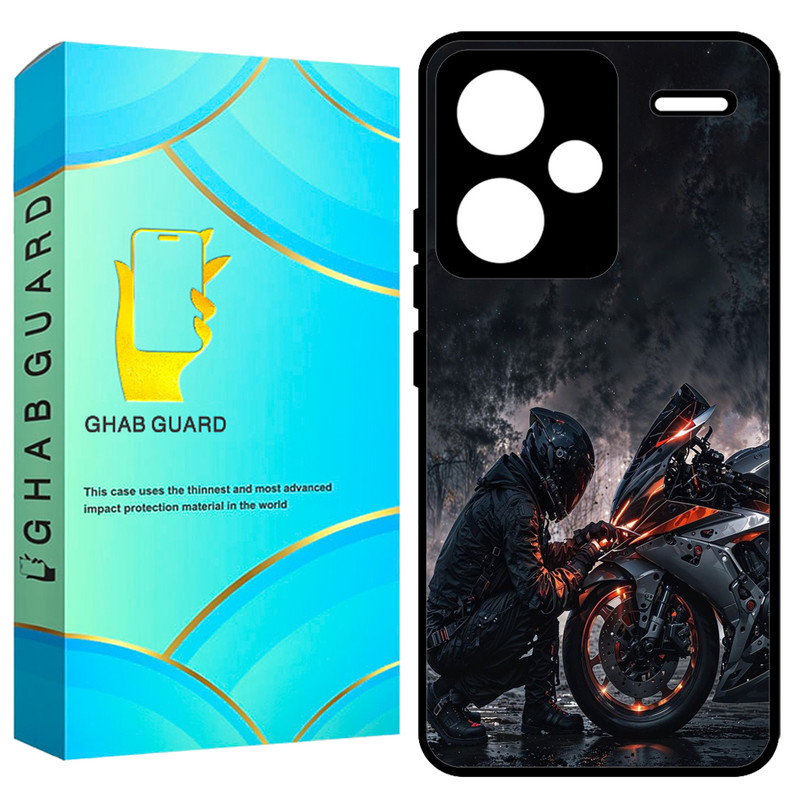 کاور قاب گارد طرح موتور سوار مدل GCHPN13PL مناسب برای گوشی موبایل شیائومی Redmi Note 13 Pro Plus