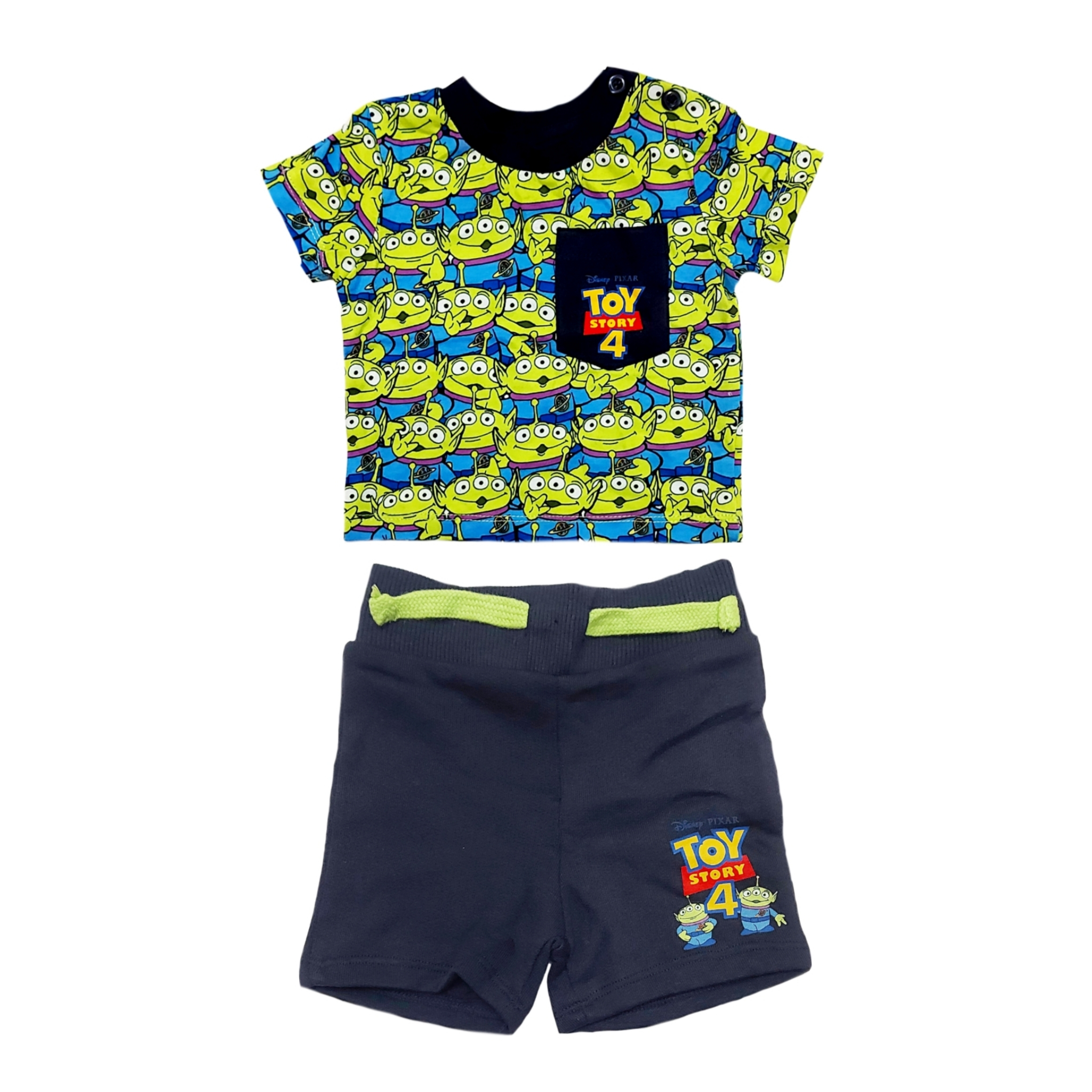 ست تی شرت و شلوارک نوزادی دیزنی مدل toy story کد 0297