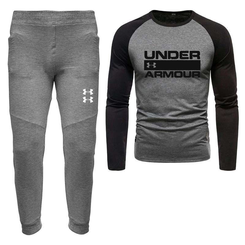 ست تی شرت و شلوار مردانه مدل 04081749 رنگ طوسی