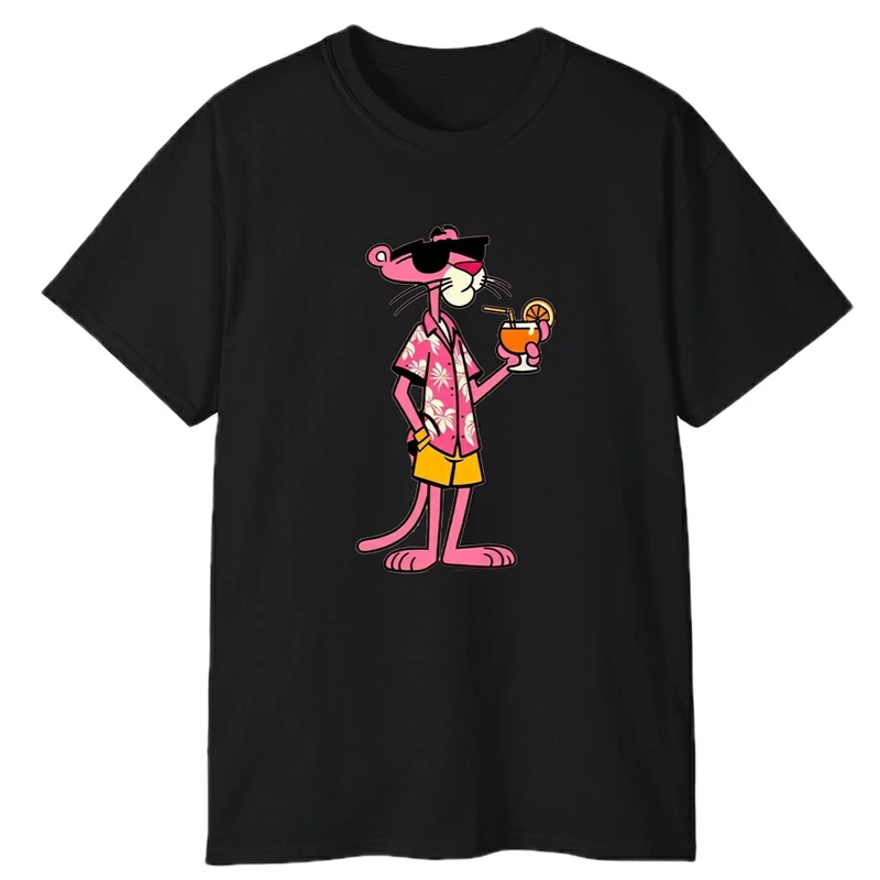 تی‌شرت آستین کوتاه مردانه پاد آفرین مدل پلنگ و اب پرتقال