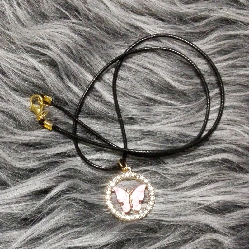 گردنبند دخترانه مدل پروانه کد 201