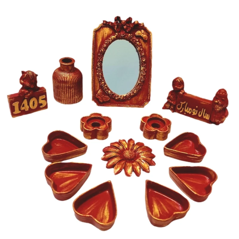 ست هفت سین مدل قلبی مجموعه 13 عددی